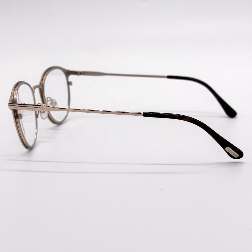 NEW TOM FORD TF5528/B 029 MEN EYEGLASSES FT5528-B/O SHINY ROSE GOLD - Picture 6 of 11
